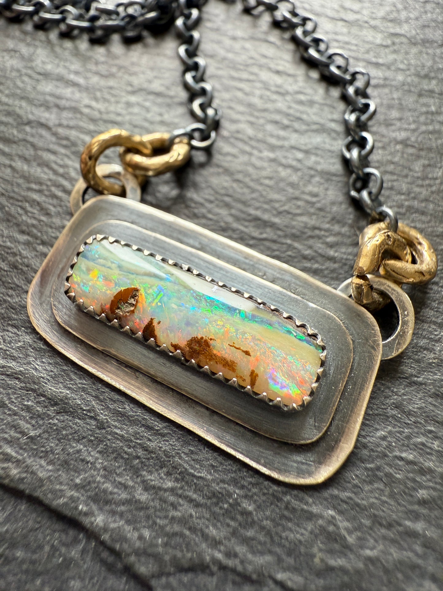 Boulder Opal Layered Necklace