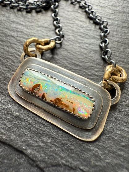 Boulder Opal Layered Necklace