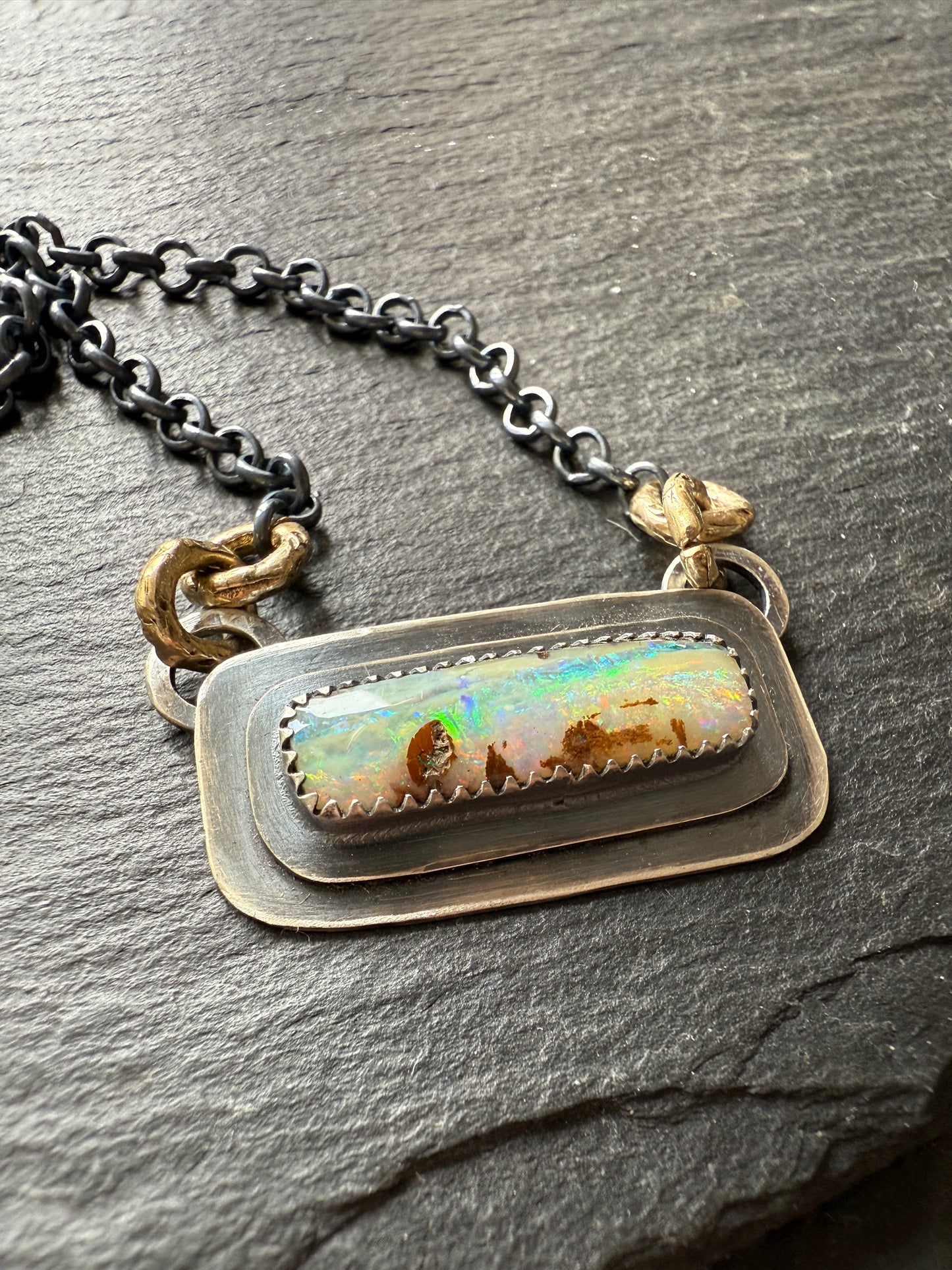 Boulder Opal Layered Necklace