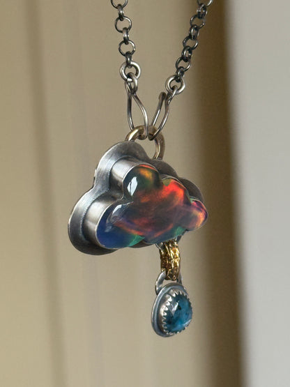 Aurora Opal Cloud Pendant