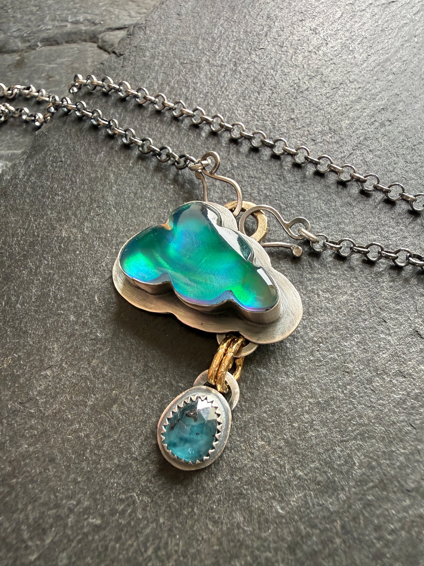 Aurora Opal Cloud Pendant