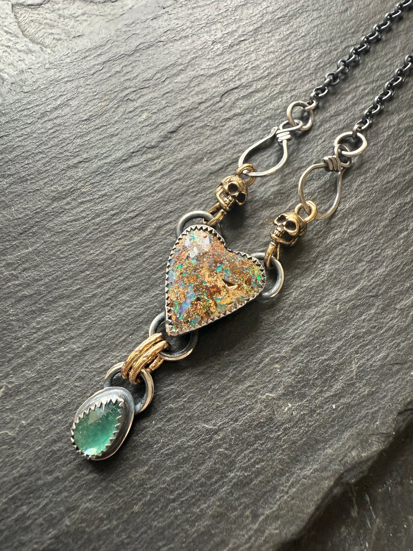 Heart & Skull Necklace