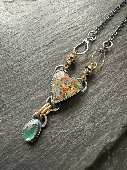 Heart & Skull Necklace
