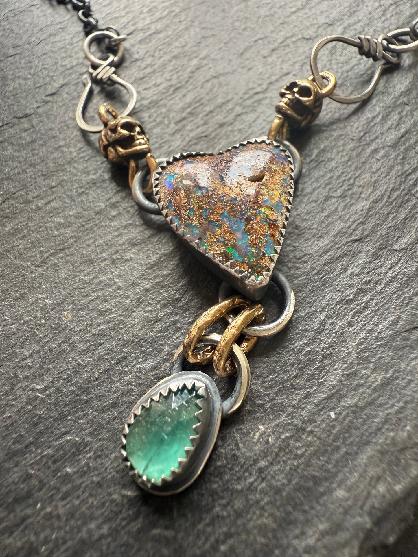 Heart & Skull Necklace