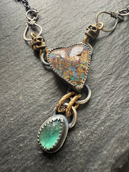 Heart & Skull Necklace