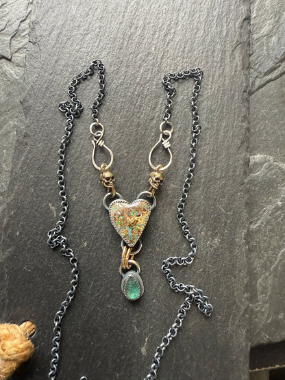 Heart & Skull Necklace