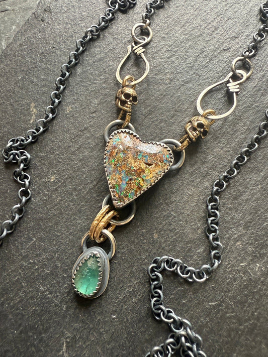 Heart & Skull Necklace