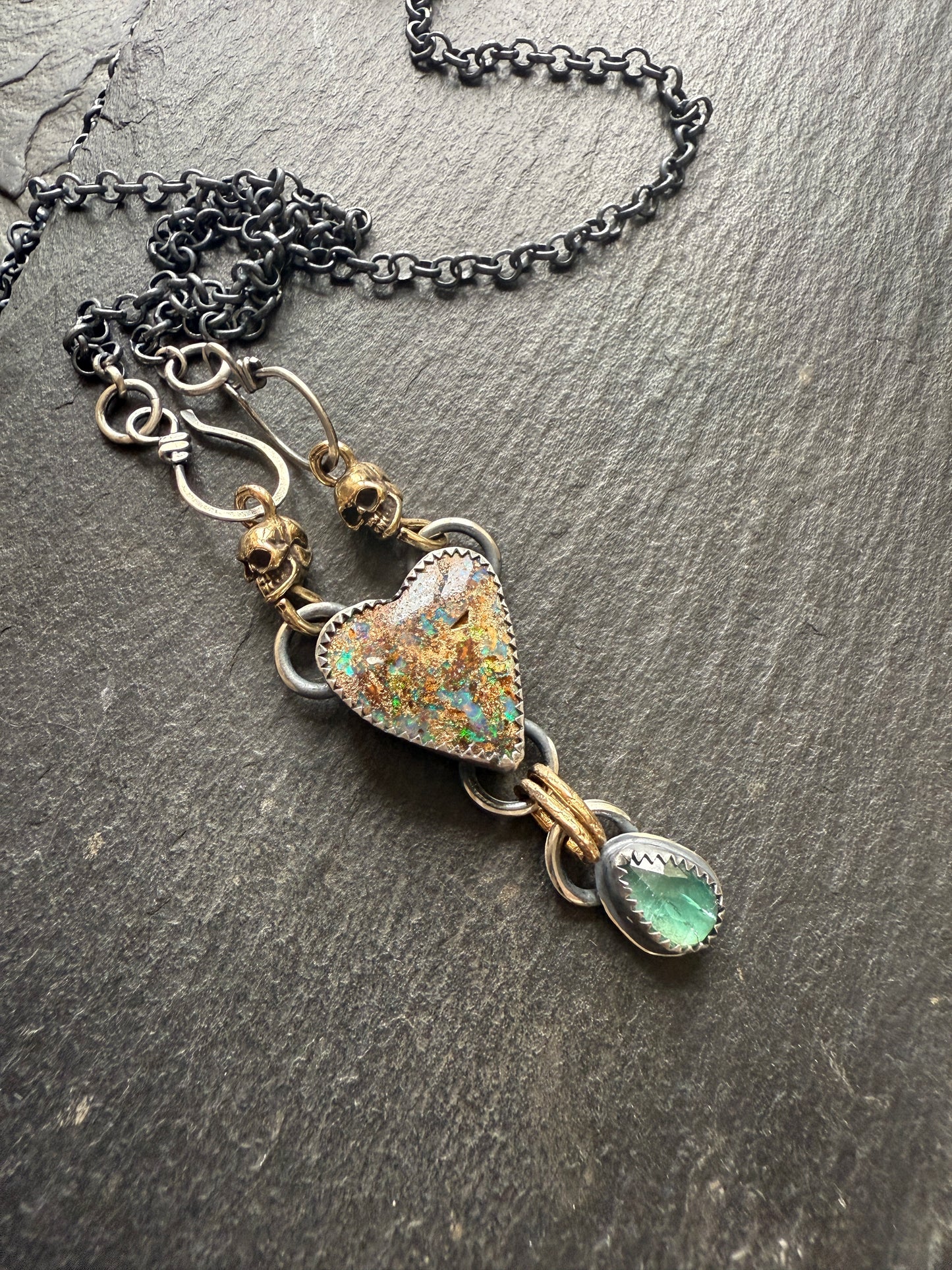 Heart & Skull Necklace
