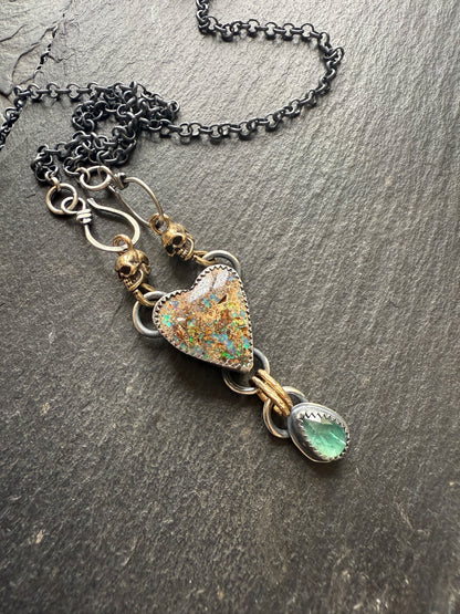 Heart & Skull Necklace