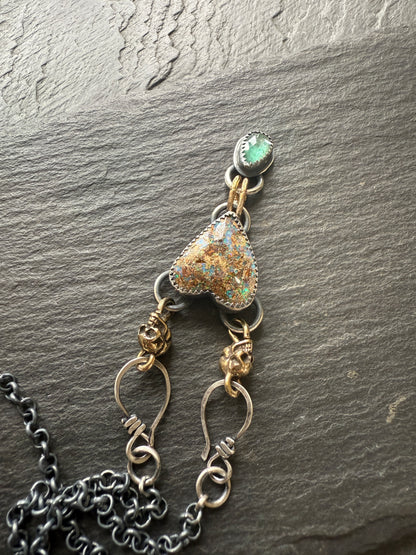 Heart & Skull Necklace