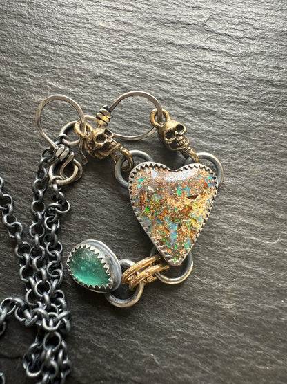 Heart & Skull Necklace