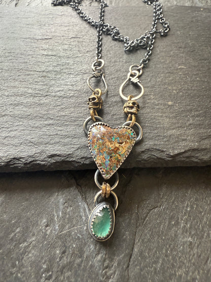 Heart & Skull Necklace
