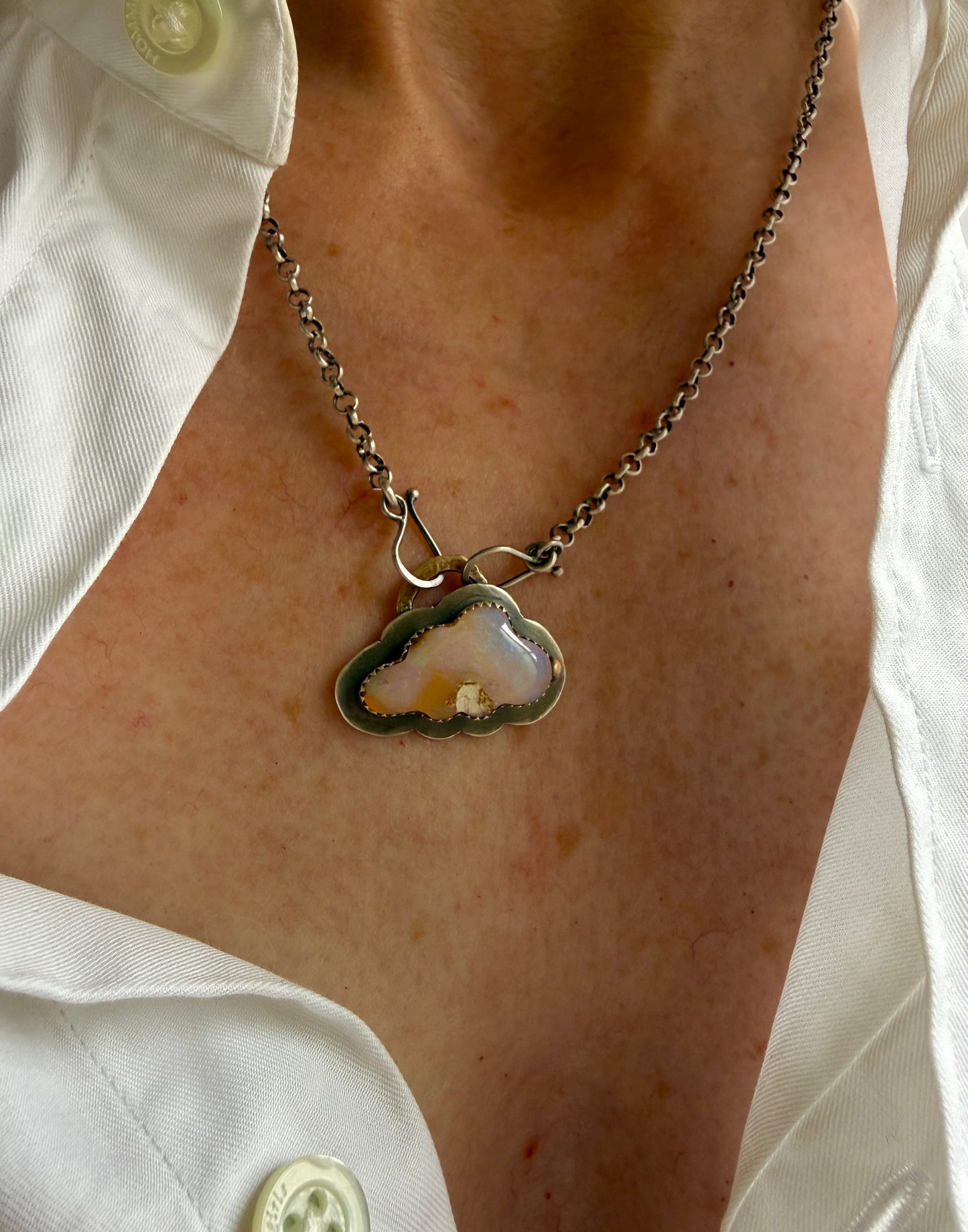 Pastel Opal Cloud Necklace