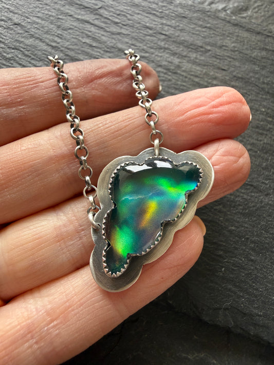 Aurora Opal Pendant