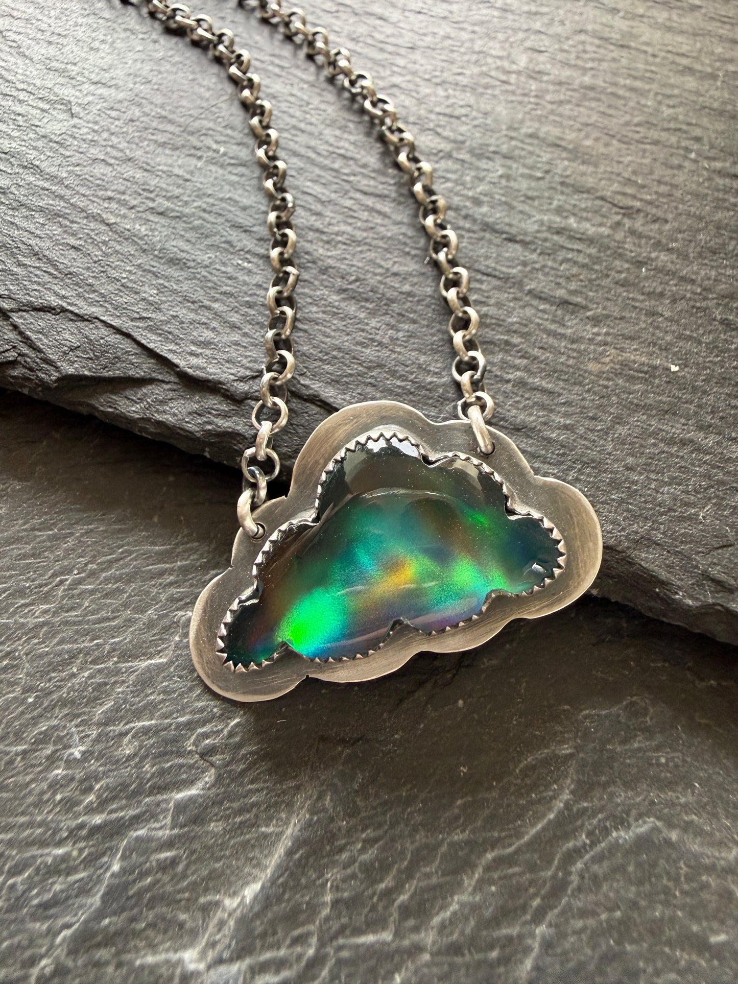 Aurora Opal Pendant