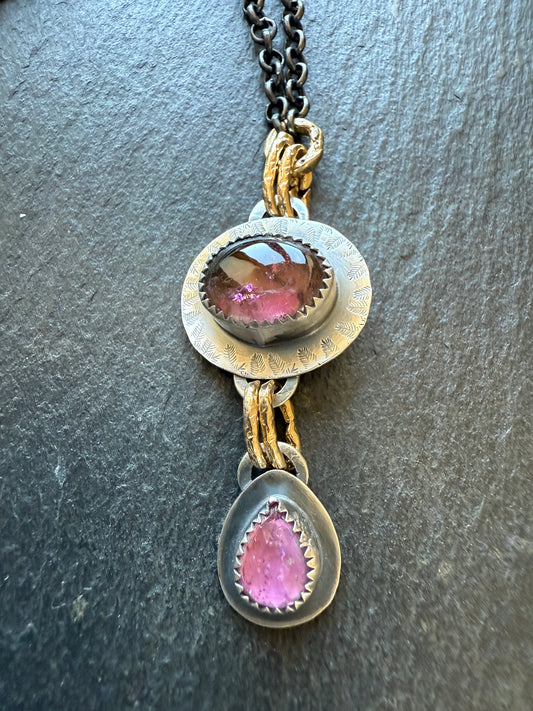 Tourmaline Charm Necklace