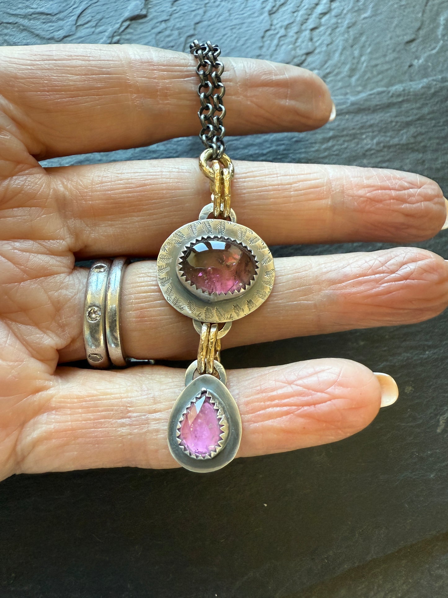 Tourmaline Charm Necklace