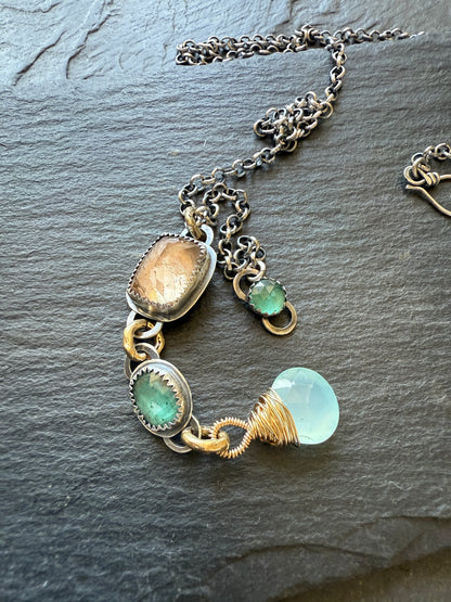 Triple Charm Necklace