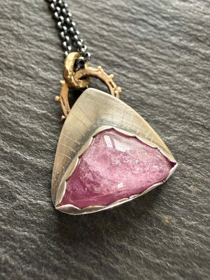 Pink Tourmaline Pendant