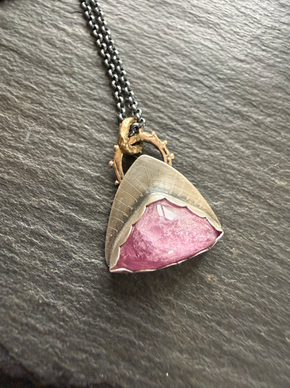 Pink Tourmaline Pendant