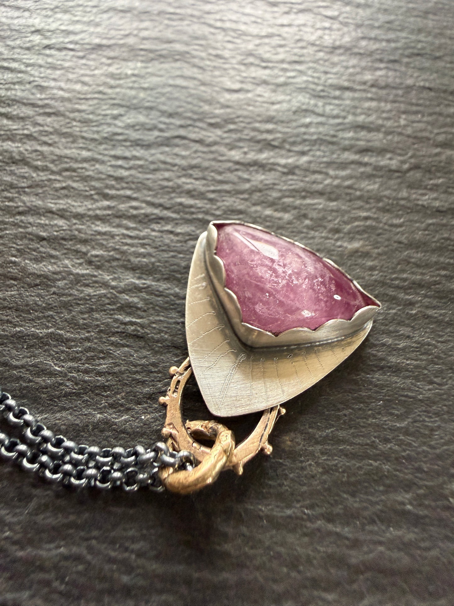 Pink Tourmaline Pendant