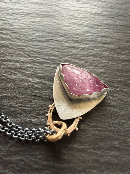 Pink Tourmaline Pendant