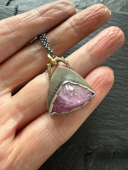 Pink Tourmaline Pendant