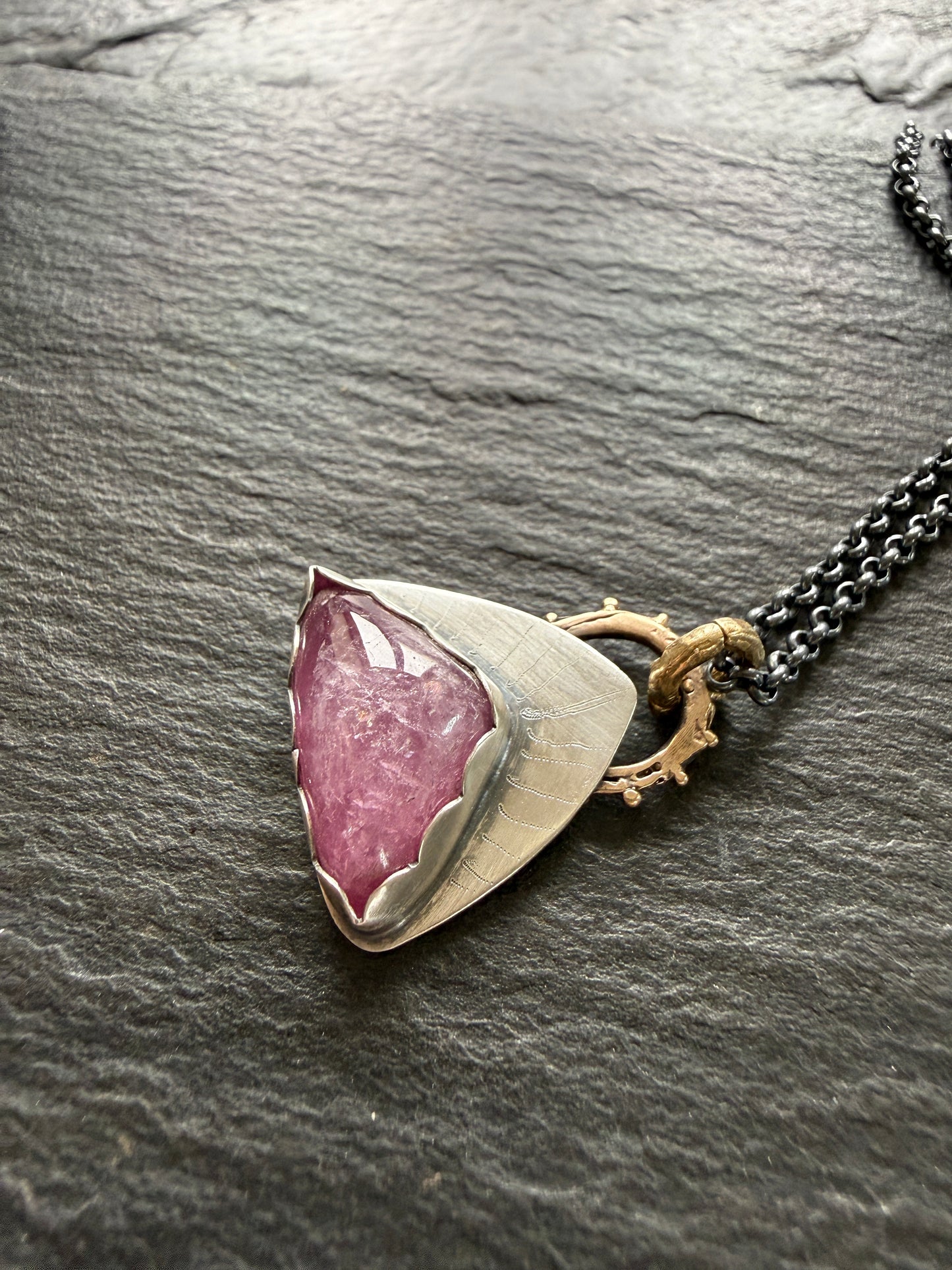 Pink Tourmaline Pendant