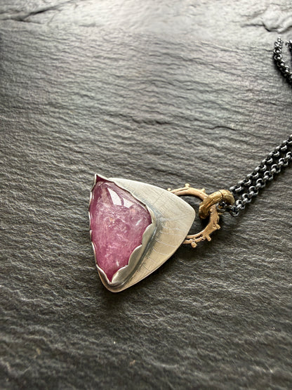 Pink Tourmaline Pendant