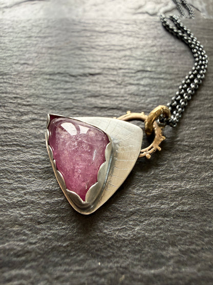 Pink Tourmaline Pendant