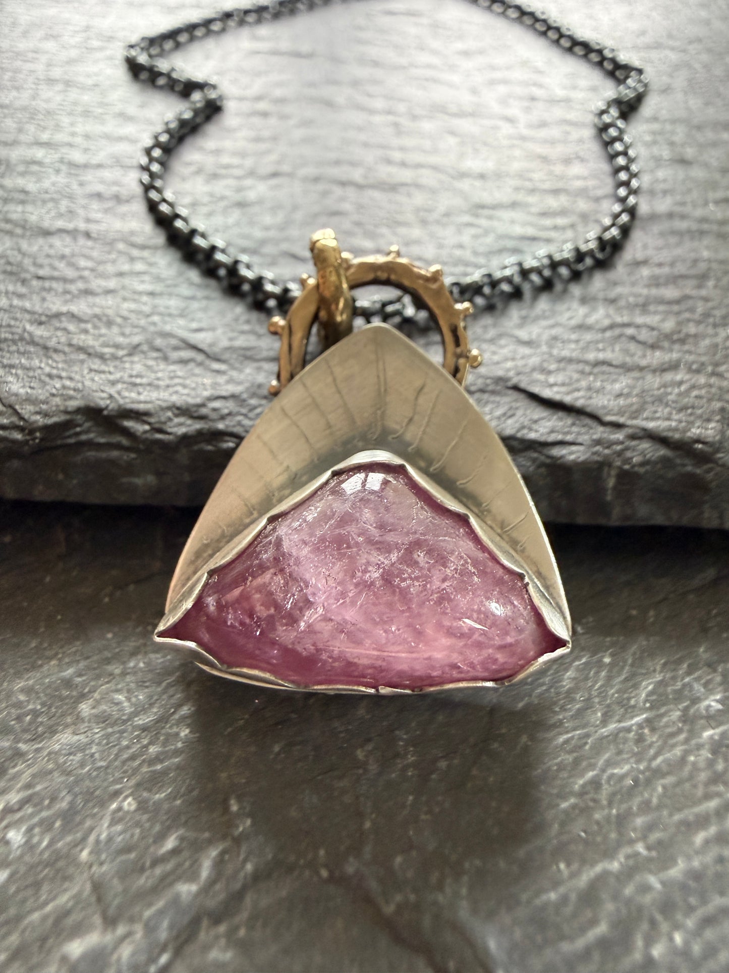 Pink Tourmaline Pendant