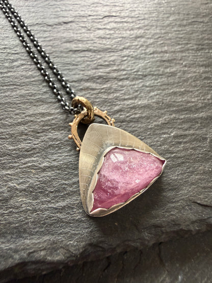 Pink Tourmaline Pendant