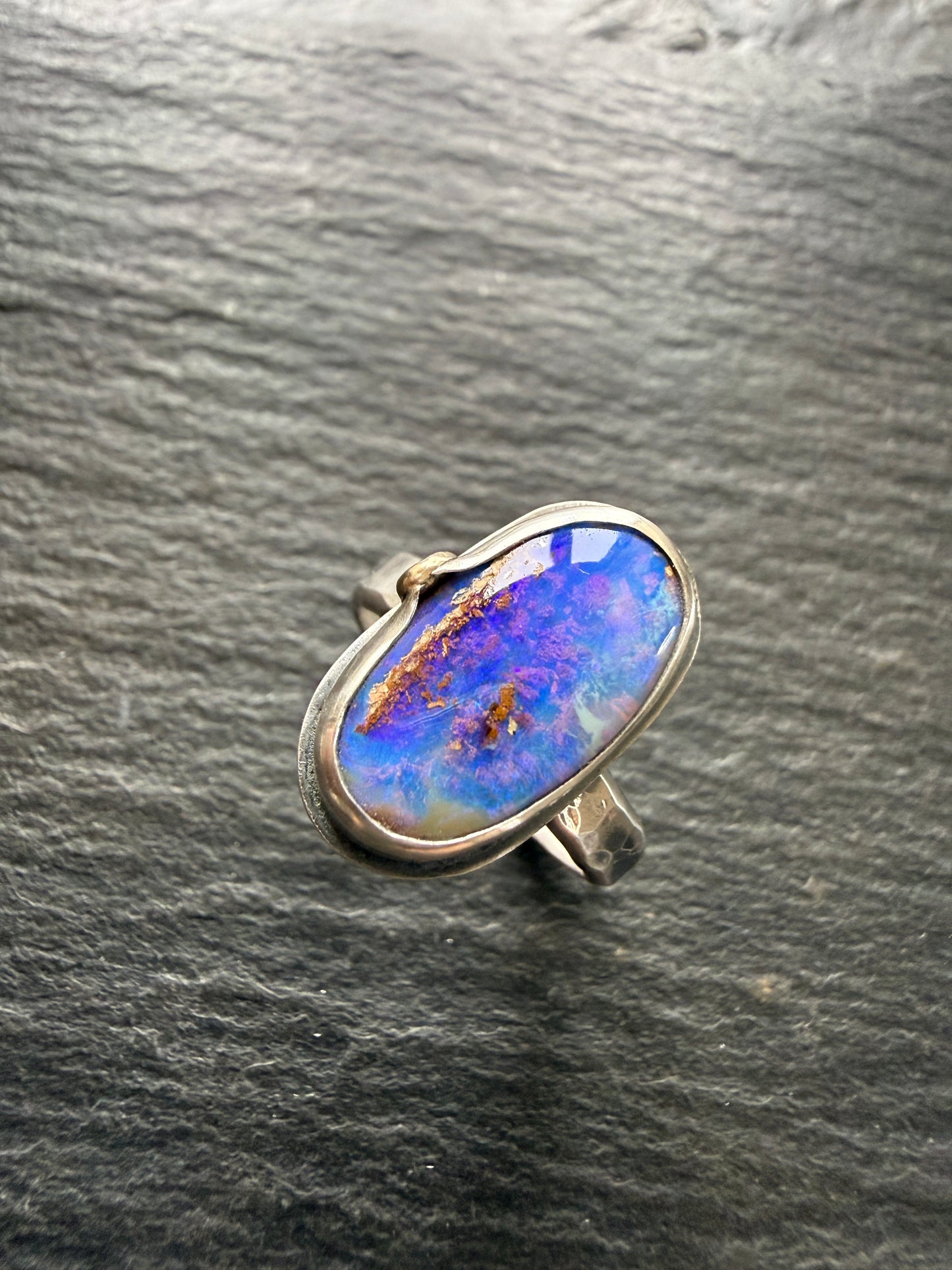 Purple Opal Ring US 7 UK N1/2