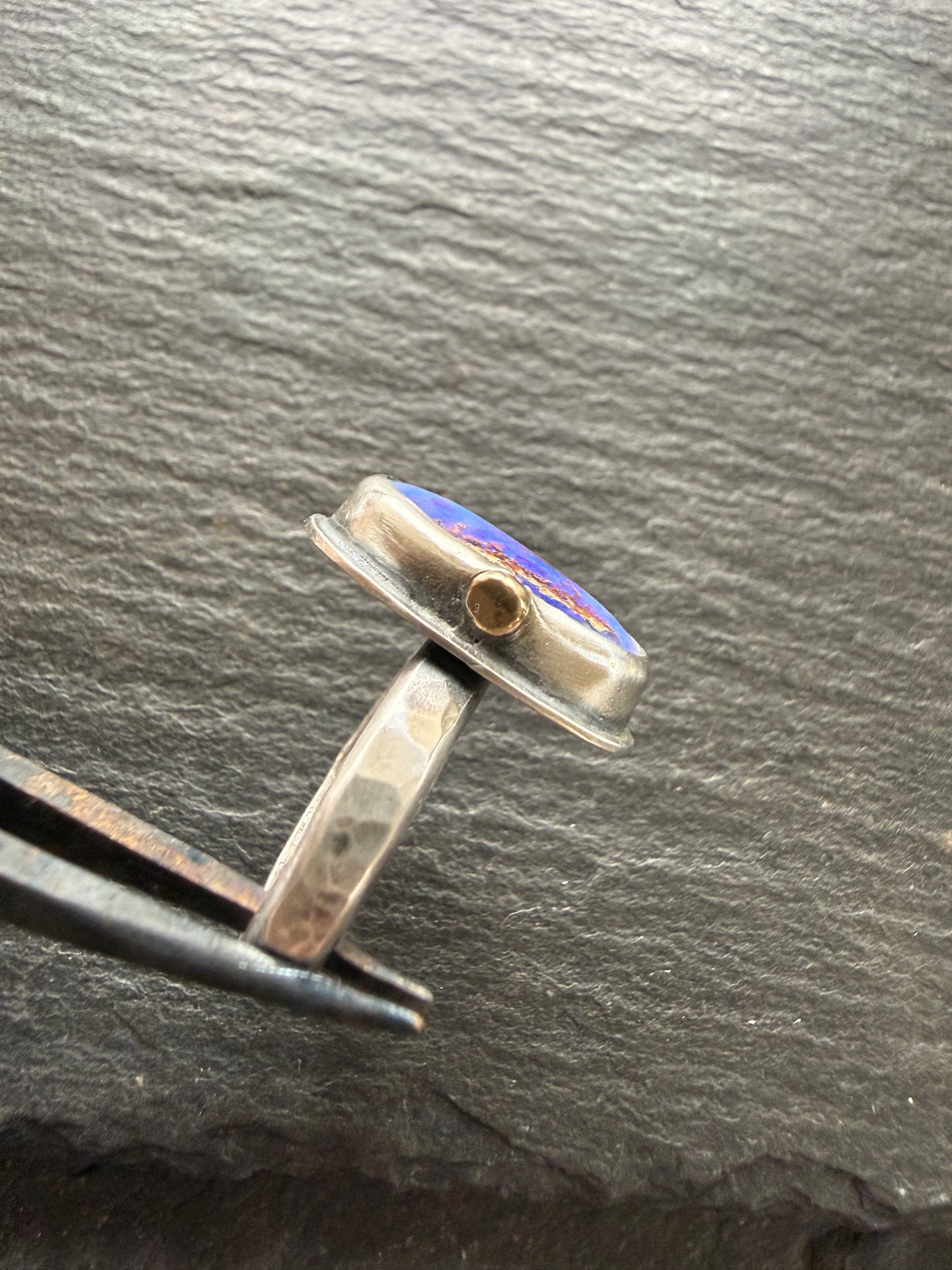 Purple Opal Ring US 7 UK N1/2