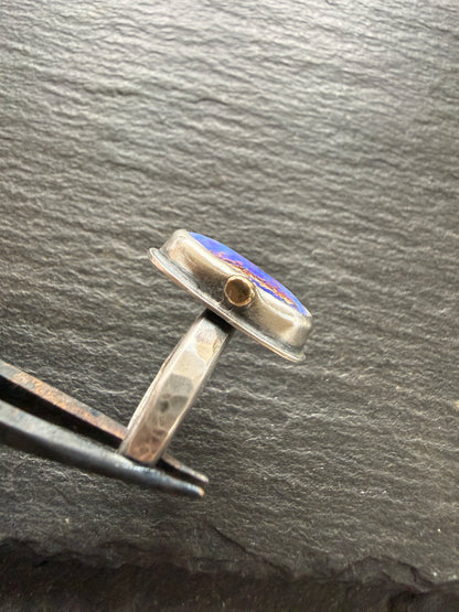 Purple Opal Ring US 7 UK N1/2