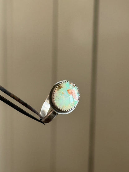 Sea Green Opal Ring US 7.5