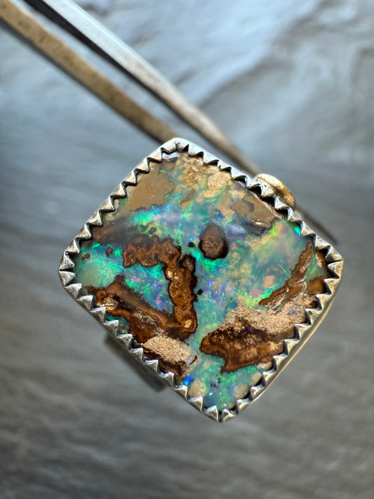 Colourful Opal Ring 71/4