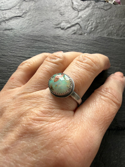 Sea Green Opal Ring US 7.5