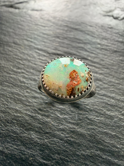 Sea Green Opal Ring US 7.5