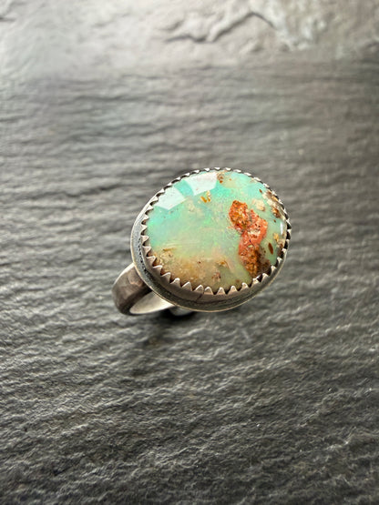 Sea Green Opal Ring US 7.5