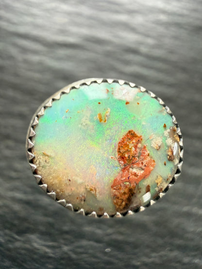 Sea Green Opal Ring US 7.5
