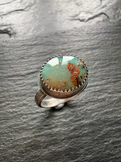 Sea Green Opal Ring US 7.5
