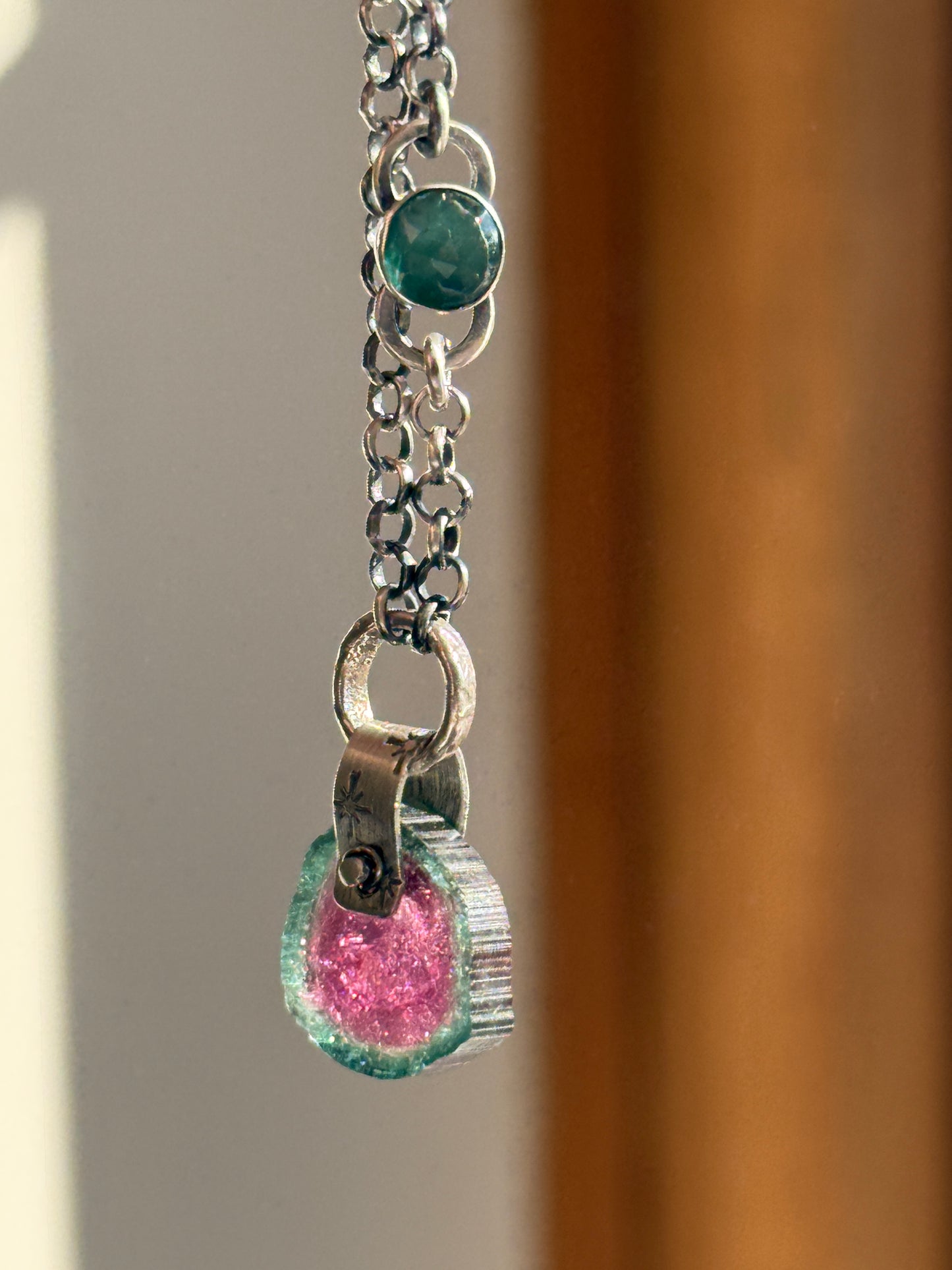 Watermelon Tourmaline Necklace