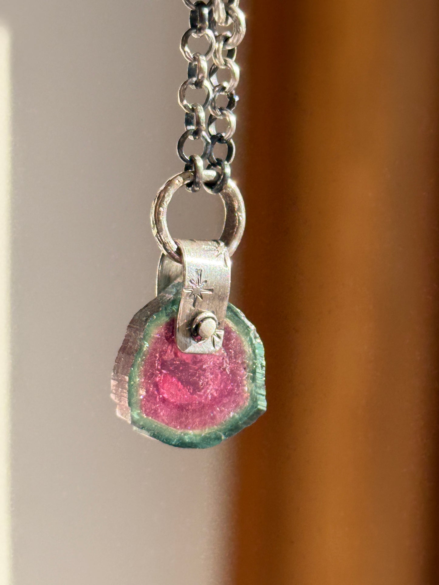 Watermelon Tourmaline Necklace