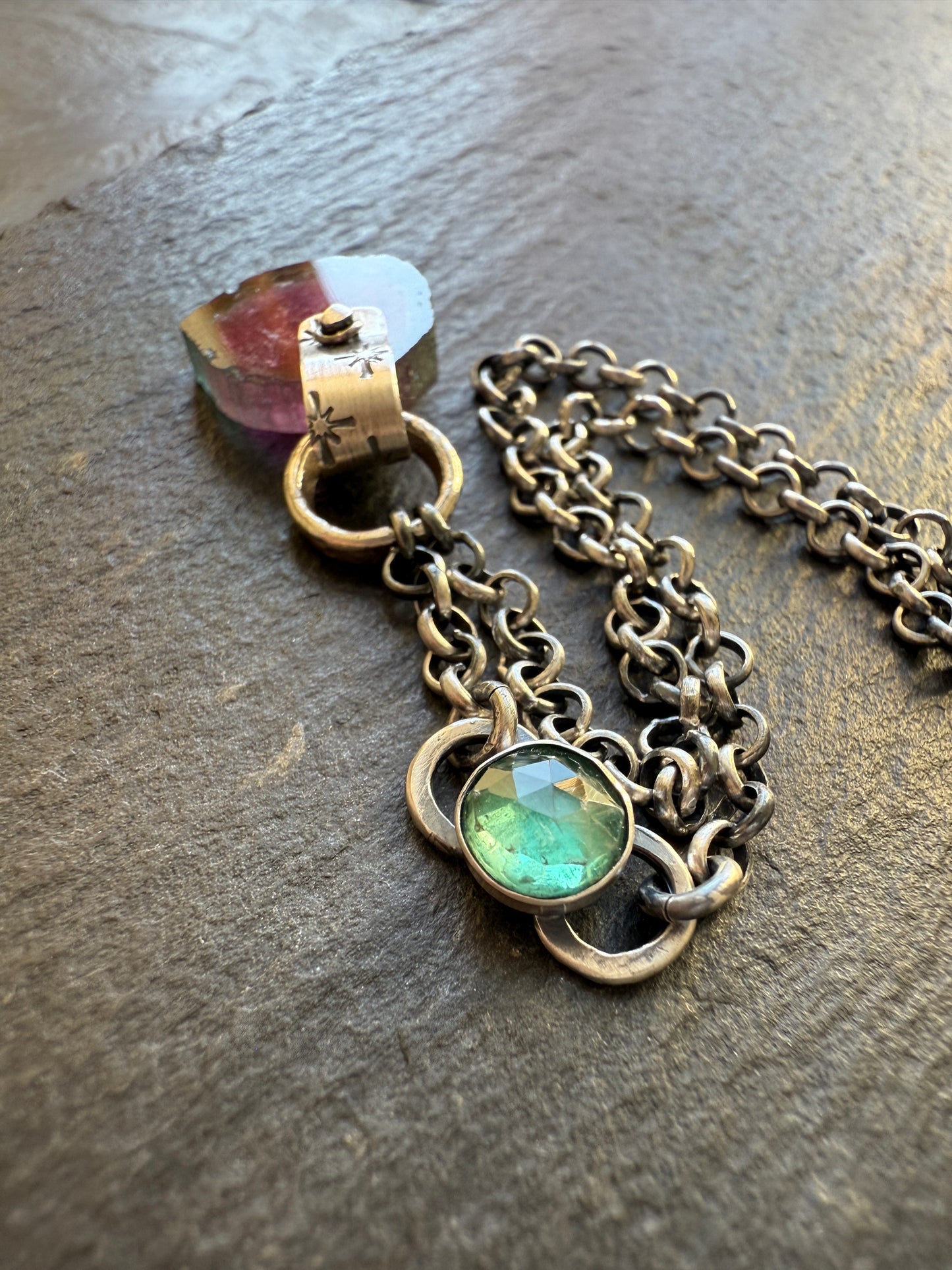 Watermelon Tourmaline Necklace