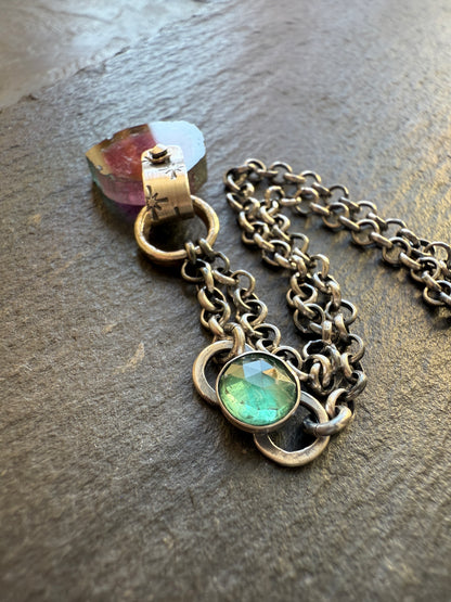 Watermelon Tourmaline Necklace
