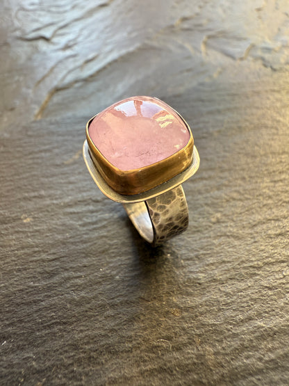 Morganite ring 7 1/2