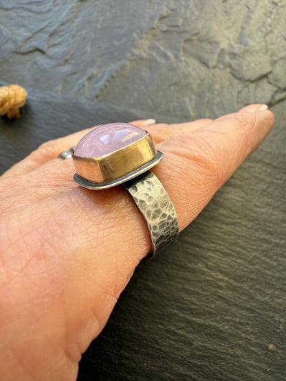 Morganite ring 7 1/2