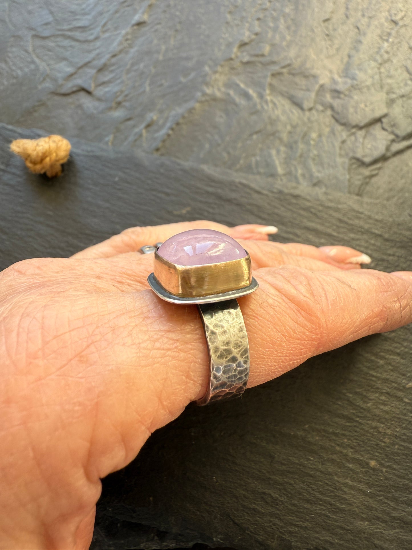 Morganite ring 7 1/2