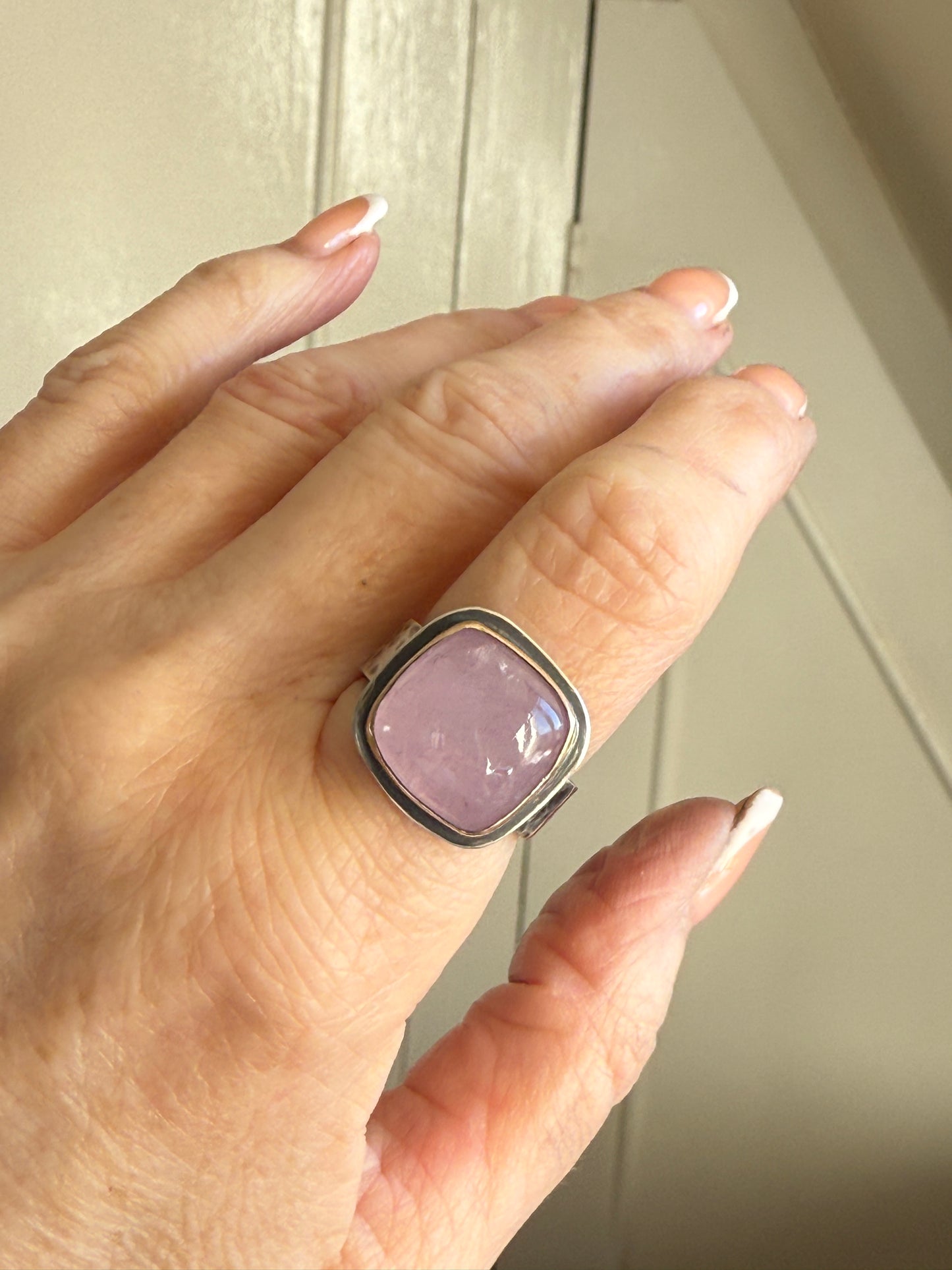 Morganite ring 7 1/2